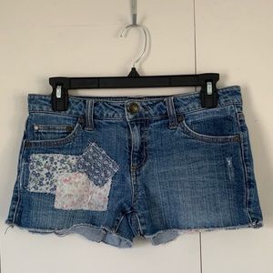 Tinseltown Patchwork Jean Shorts
